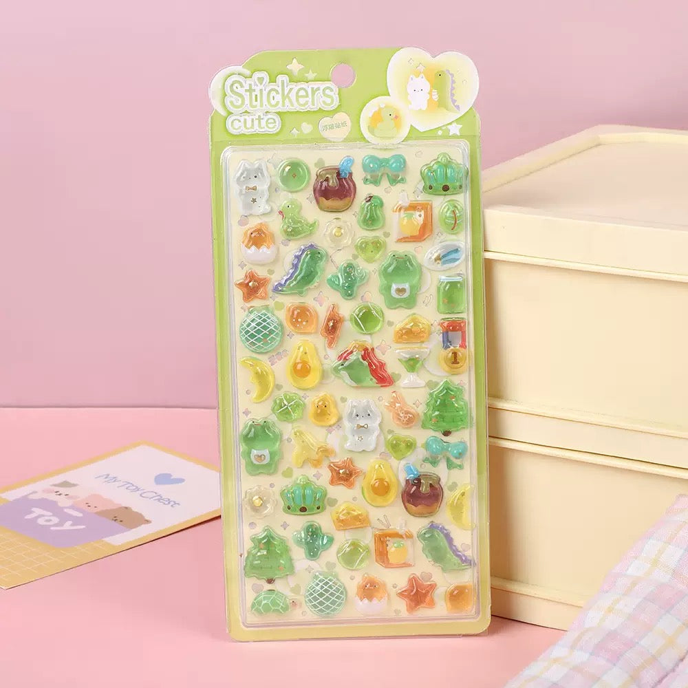 AA💖フルーツ シリーズ 硬いシール 4種類 硬殻包装