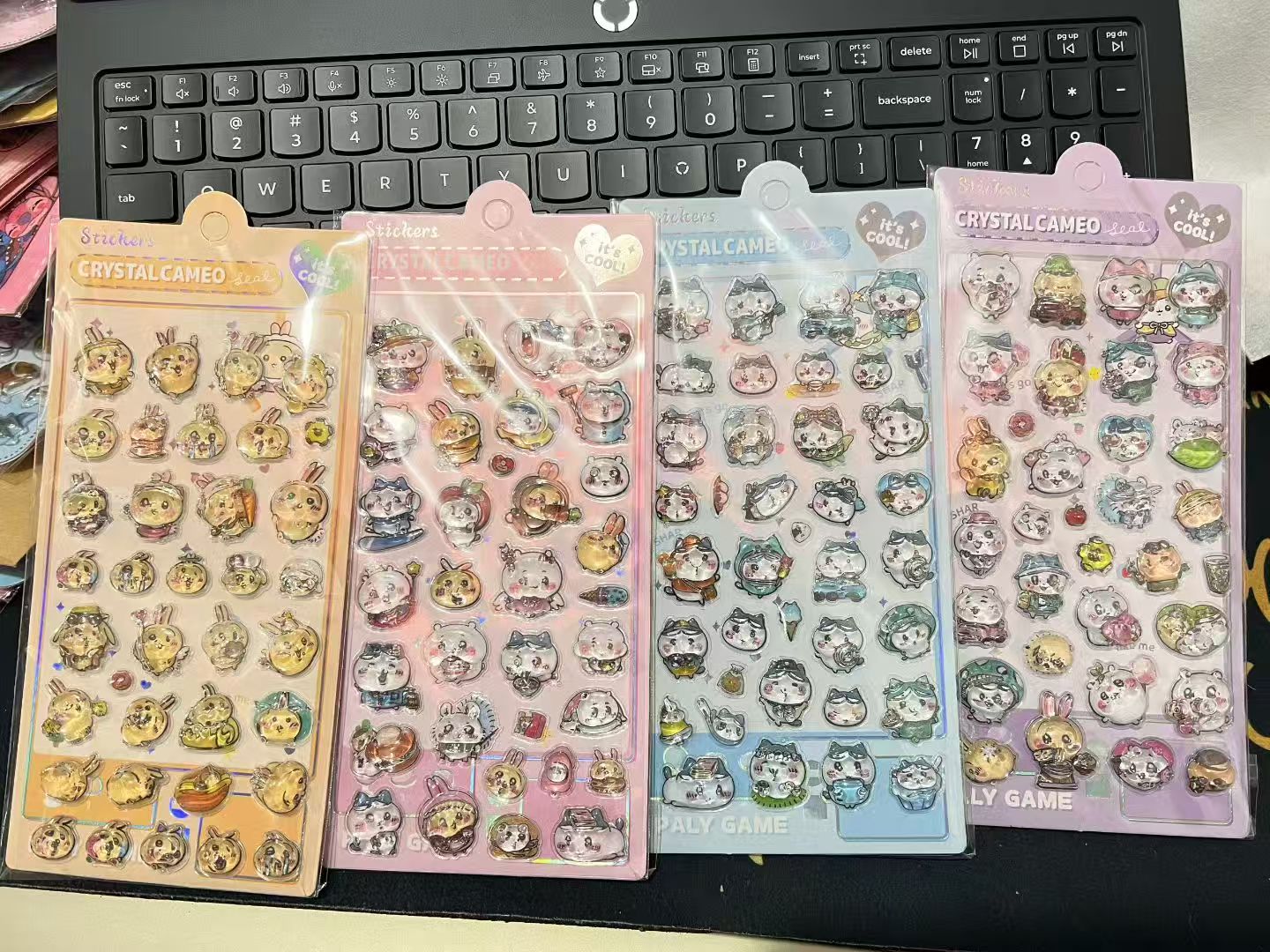 AA💖ちいか硬いシール4種類 opp包装