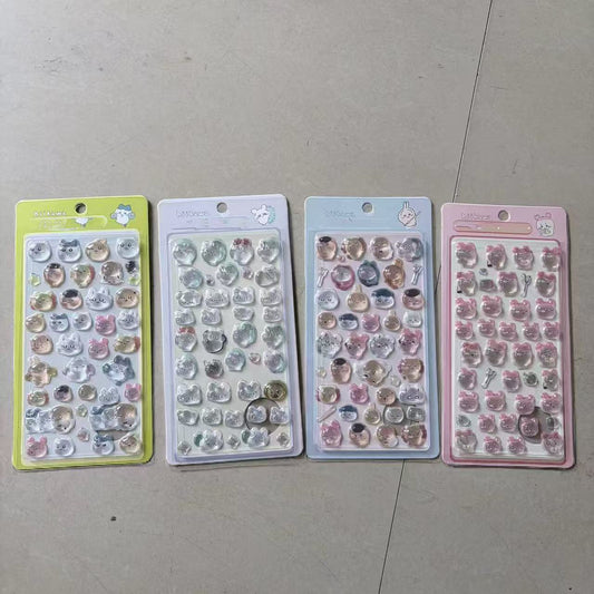 AA💖ちいかわ2 硬いシール 4種類  硬殻包装
