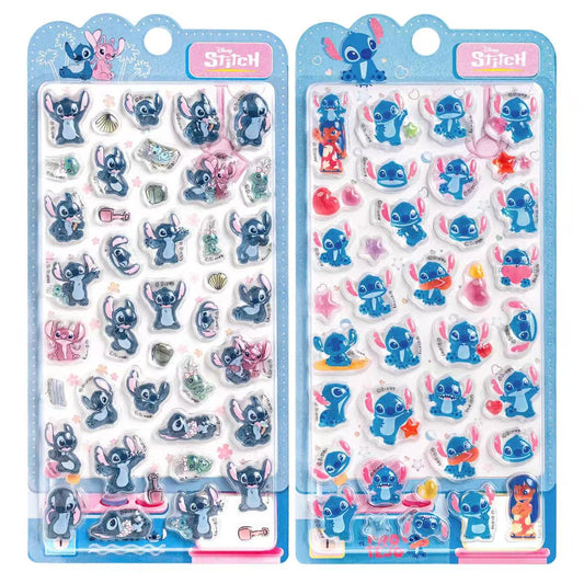 中国限定正規品💖スティッチ  硬いシール 2種類  硬殻包装