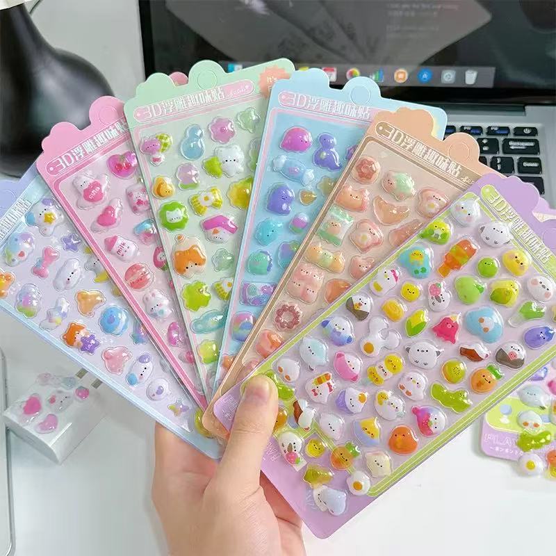 AA💖ベストセラー可愛い動物 中空 6種類 opp包装