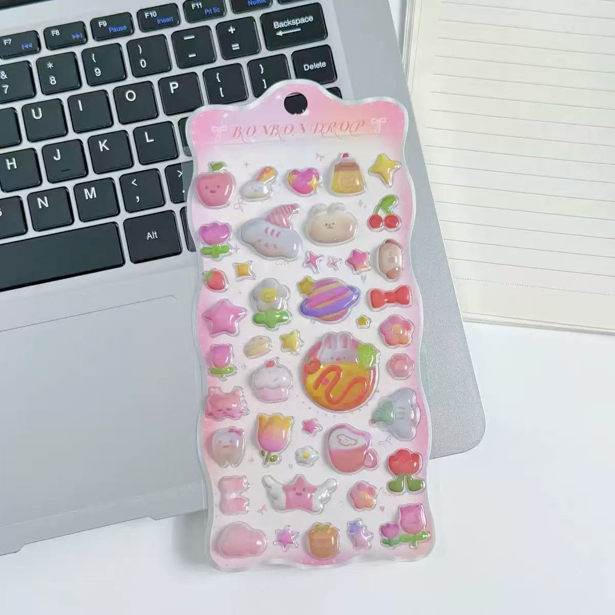 AA💖かわいいシール 中空 4種類 opp包装