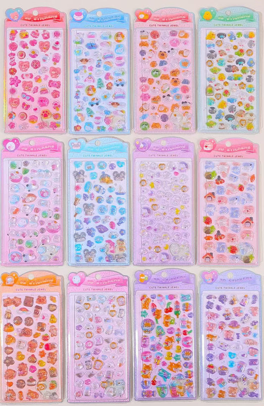 AA💖人気箔押しシリーズ  硬いシール 8or12種類選ぶ   硬殻包装