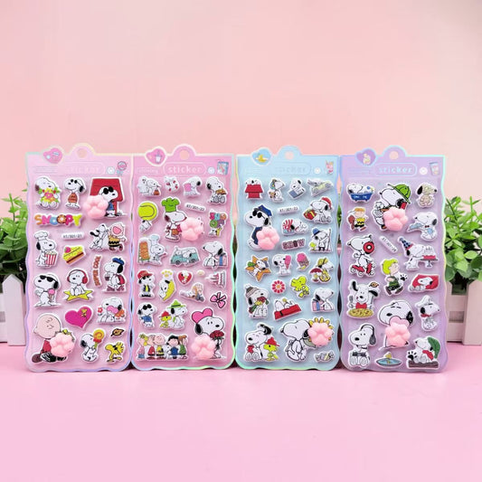 AA💖スヌーいぬ 猫の爪シール4種類  硬殻包装