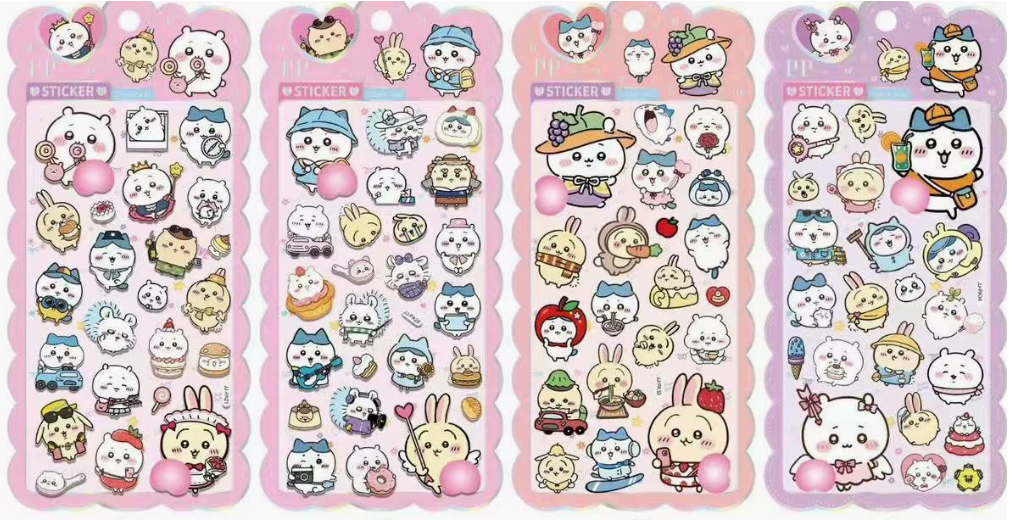 AA💖ちいかわ お尻シール 4種類  硬殻包装