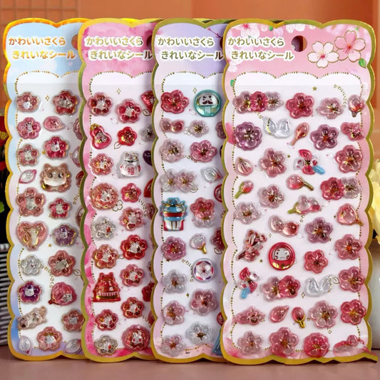 AA💖桜（さくら） 硬いシール 4種類   opp包装