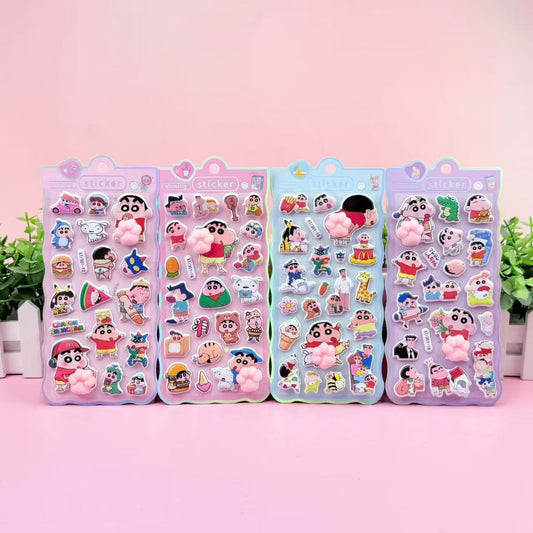 AA💖しんちゃん 猫の爪シール4種類  硬殻包装