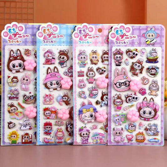 AA💖ラブ猫の爪シール4種類  opp包装