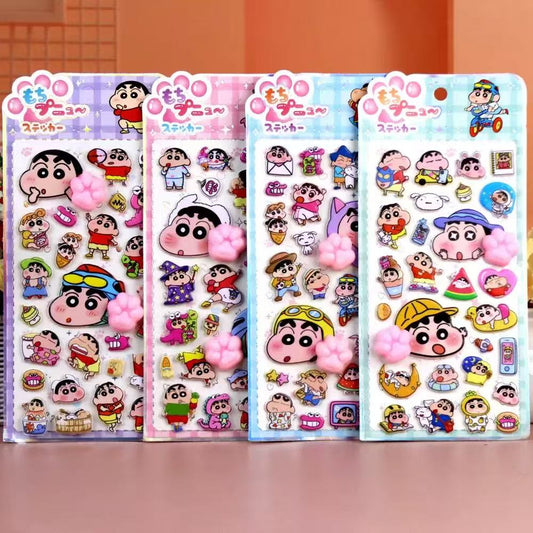 AA💖しんちゃん 猫の爪シール4種類  opp包装