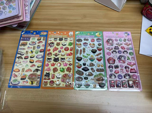 AA💖和風スタイル 寿司シリーズ  硬いシール 4種類  硬殻包装